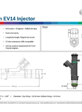 Bosch 547cc/min High Impedance EV14 Fuel Injector - Standard Length (60mm)                                     - 0280158279 - Image 7