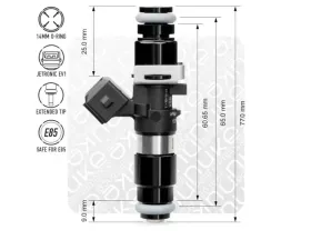 Bosch Motorsport Injector 980cc 65mm EV14L