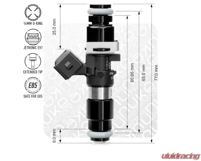 Bosch Motorsport Injector 980cc 65mm EV14L - 130-01-098