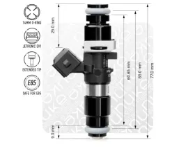 Bosch Motorsport Injector 1200cc 65mm EV14L