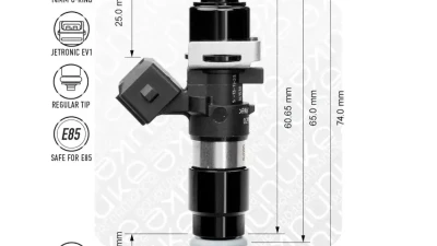 Bosch Motorsport Injector 1462cc 65mm EV14L 4pcs                                     - 130-04-150 - Image 2