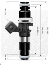 Bosch Motorsport Injector 1462cc 65mm EV14L 5pcs                                     - 130-05-150 - Image 2