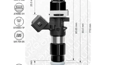 Bosch Motorsport Injector 980cc 65mm EV14L 8pcs                                     - 130-08-098 - Image 2