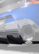 Varis 12K Full Carbon Vertical Fin Rear Diffuser for Mitsubishi Evolution IX 2005-2007                                     - HAM003C - Image 2