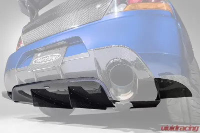 Varis 12K Full Carbon Vertical Fin Rear Diffuser for Mitsubishi Evolution IX 2005-2007 - HAM003C
