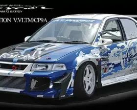 Varis Carbon ASSO Version Oil Cooler Guide for Mitsubishi Evolution 1998-2001
