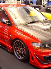 Varis Front Bumper Oil Cooler Guide for Mitsubishi Evolution VIII 2003-2005                                     - VAMI-061 - Image 2