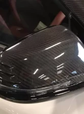 Varis Dry Carbon Mirror Cover for Toyota A90 Supra 2020-2024, VATO-307, Lightweight Design                                     - VATO-307 - Image 2