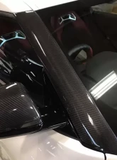 Varis Dry Carbon Pillar Cover for Toyota A90 Supra 2020-2024, Lightweight Carbon Fiber                                     - VATO-308 - Image 2