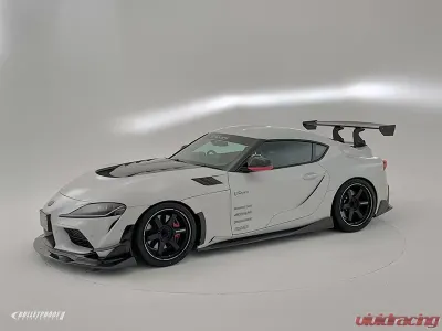 Varis VATO-310 3pc Carbon Track Front Diffuser Set for 2020-2024 Toyota A90 Supra - VATO-310