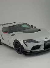 Varis VATO-310 3pc Carbon Track Front Diffuser Set for 2020-2024 Toyota A90 Supra                                     - VATO-310 - Image 3