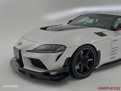 Varis VATO-310 3pc Carbon Track Front Diffuser Set for 2020-2024 Toyota A90 Supra - VATO-310