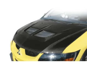 Varis Carbon Cooling Bonnet for Mitsubishi EVO VII CT9A 2001-2002, Lightweight Carbon Fiber