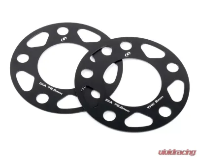 Dinan 72.6mm Center Bore 2mm Thick 5 x 120 Wheel Spacers BMW 1988-2021 - D210-2032