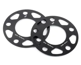 Dinan 72.6mm Center Bore 4mm Thick 5 x 120 Wheel Spacers BMW 1988-2021