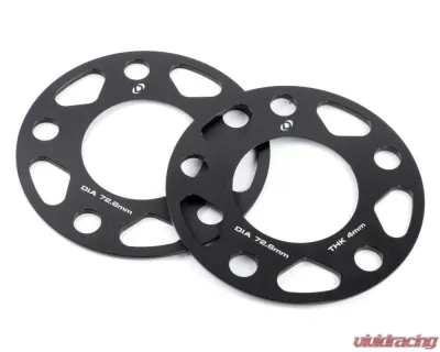 Dinan 72.6mm Center Bore 4mm Thick 5 x 120 Wheel Spacers BMW 1988-2021 - D210-2034