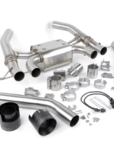 Dinan Stainless Steel Black Tips Valved Axle-Back Exhaust BMW M3 | M4 - G80 | G82 | G83 3.0L L6 2021-2025                                     - D660-0093-BLK - Image 2