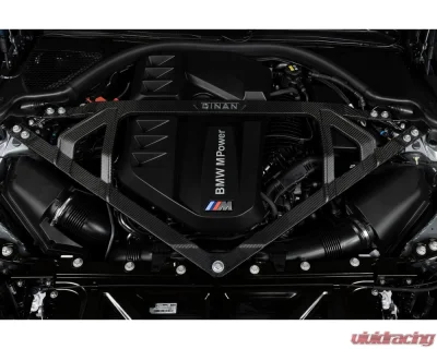 Dinan Matte Carbon Fiber Strut Tower Brace BMW M2 | M3 | M4 3.0L 6-Cyl 2021-2024 - D180-0015-B