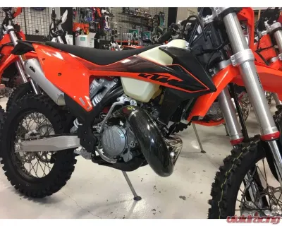 P3 Carbon Fiber Pipe Guard Husqvarna TE 150 | KTM 150 XC-W TPi 2020-2024 - 101050