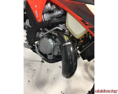 P3 Carbon Fiber Pipe Guard Husqvarna TE 150 | KTM 150 XC-W TPi 2020-2024 - 101050