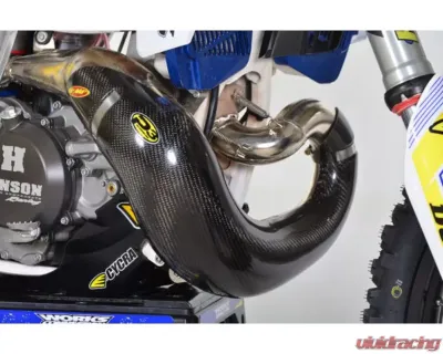 P3 Carbon Fiber FMF Pipe Guard Husqvarna TC 250 | TX 300 | KTM 250 | 300 2019-2023 - 101067-FMF