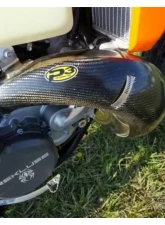 P3 Carbon Fiber Pipe Guard Husqvarna TE 250i | 300i 2020-2023                                     - 101070 - Image 6