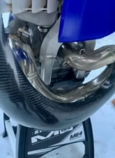P3 Carbon Fiber Pipe Guard Yamaha YZ250 | YZ250X 2002-2024                                     - 107062-FMF - Image 2