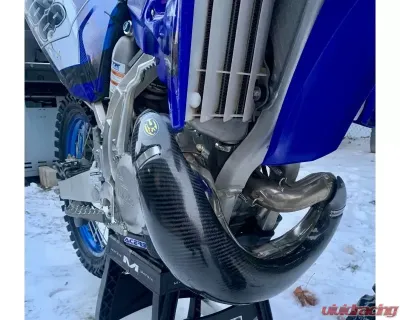 P3 Carbon Fiber Pipe Guard Yamaha YZ250 | YZ250X 2002-2024 - 107062-FMF