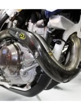 P3 Carbon Fiber Heat Shield Husqvarna FE | KTM 450 EXC-F | 500 EXC-F 2017-2019                                     - 201079 - Image 3