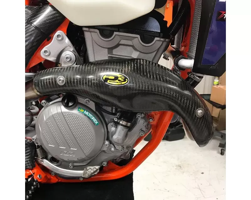 P3 Carbon Fiber Heat Shield Husqvarna FC | FX | KTM 350 SX-F | XC-F 2016-2018 - 201098