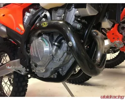 P3 Carbon Fiber Heat Shield Husqvarna FE 350 | KTM 350 EXC-F 2020-2023 - 201099