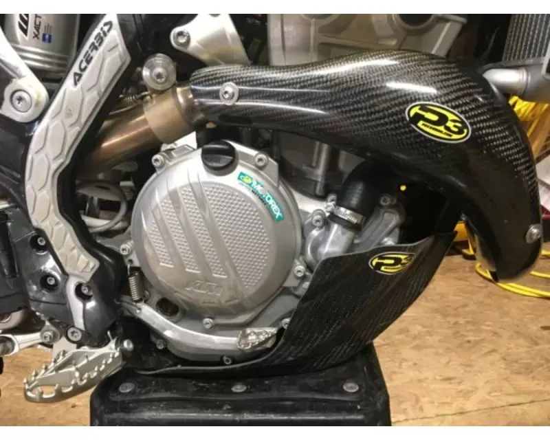 P3 Carbon Heat Shield STK Pipe KTM | Husqvarna FC | FX 350 2019-2022 - 201101