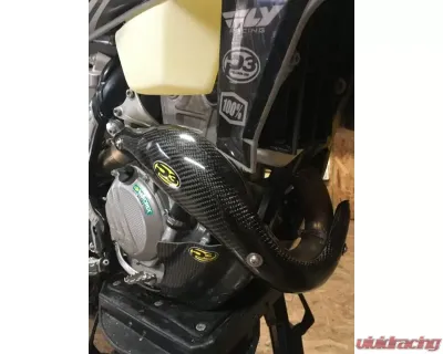 P3 Carbon Heat Shield STK Pipe KTM | Husqvarna FC | FX 350 2019-2022 - 201101