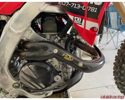 P3 Carbon Heat Shield STK Pipe Honda CRF450R | CRF450RX 2019-2020 - 205076