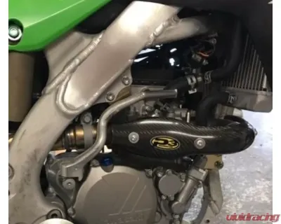 P3 Carbon Heat Shield STK Pipe Kawasaki KX250F | KX250X 2020-2023 - 206056