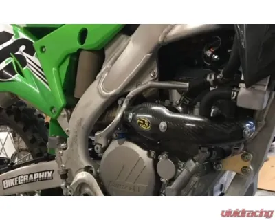 P3 Carbon Heat Shield STK Pipe Kawasaki KX250F | KX250X 2020-2023 - 206056