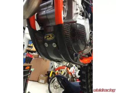 P3 Carbon Hybrid Skid Plate Husqvarna FC 450 | KTM 450 2015-2018 - 301077