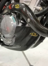 P3 Carbon Fiber Skid Plate Husqvarna FE 250 | 350 | KTM 350 EXC-F | XCF-W 2017-2023                                     - 301096 - Image 6