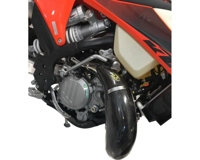 P3 Carbon Fiber Pipe Guard Husqvarna TE 150 | KTM 150 XC-W TPi 2020-2024 - 101050