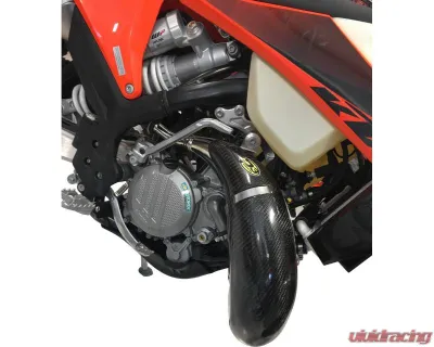 P3 Carbon Fiber Pipe Guard Husqvarna TE 150 | KTM 150 XC-W TPi 2020-2024 - 101050