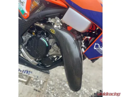 P3 Carbon Carbon Fiber Pipe Guard GasGas MC | Husqvarna TC | KTM 2023-2024 - 101051