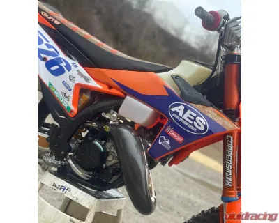 P3 Carbon Carbon Fiber Pipe Guard GasGas MC | Husqvarna TC | KTM 2023-2024 - 101051