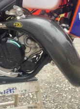 P3 Carbon Carbon Fiber Pipe Guard GasGas MC | Husqvarna TC | KTM 2023-2024                                     - 101051 - Image 3