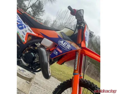 P3 Carbon Carbon Fiber Pipe Guard GasGas MC | Husqvarna TC | KTM 2023-2024 - 101051