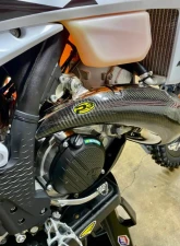 P3 Carbon Carbon Fiber Pipe Guard GasGas EC | MC | KTM | Husqvarna 2023-2024                                     - 101081 - Image 7