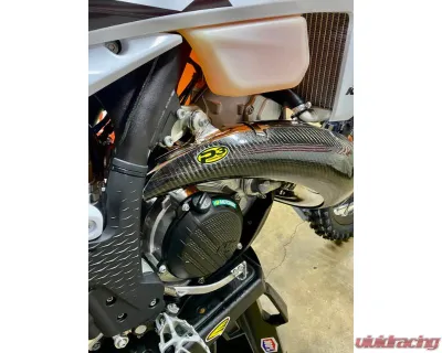 P3 Carbon Carbon Fiber Pipe Guard GasGas EC | MC | KTM | Husqvarna 2023-2024 - 101081