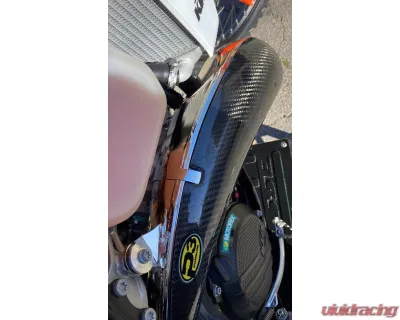 P3 Carbon Carbon Fiber Pipe Guard GasGas EC | MC | KTM | Husqvarna 2023-2024 - 101081
