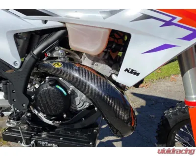 P3 Carbon Carbon Fiber Pipe Guard GasGas EC | MC | KTM | Husqvarna 2023-2024 - 101081