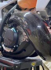 P3 Carbon Carbon Fiber Pipe Guard GasGas EC | MC | KTM | Husqvarna 2023-2024                                     - 101081 - Image 6