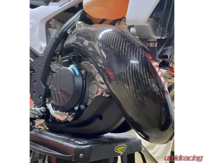 P3 Carbon Carbon Fiber Pipe Guard GasGas EC | MC | KTM | Husqvarna 2023-2024 - 101081